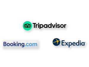 Trip Advisor, Expedia and Booking.com
