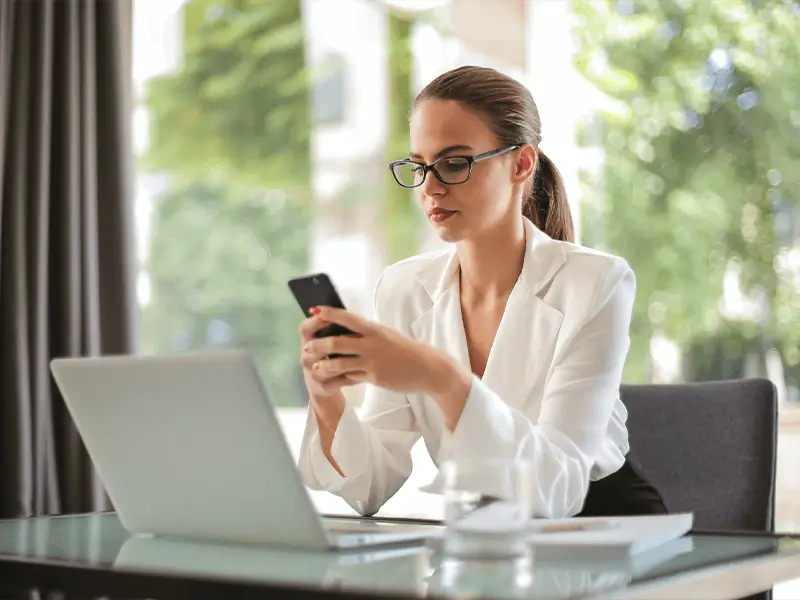 Example invitation letter to fill out a questionnaire via SMS