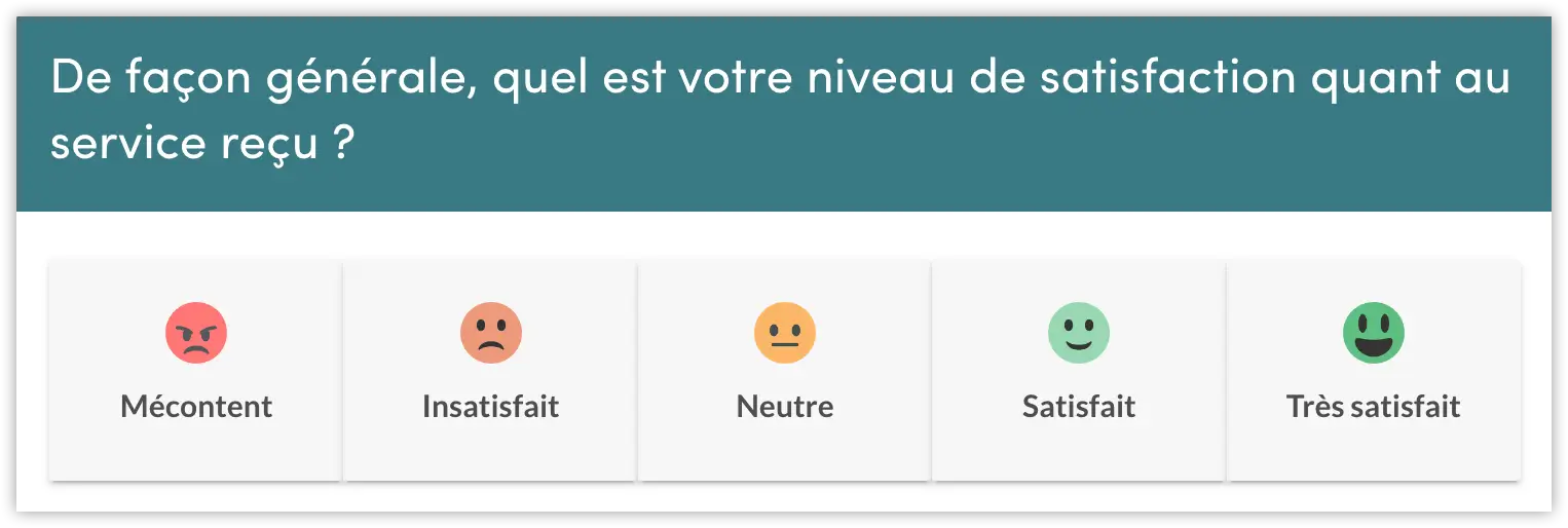 Beauty salon customer satisfaction survey CSAT question
